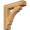 Ekena Millwork Merced Block Rough Sawn Bracket w/ Offset Brace, Western Red Cedar, 8"W x 34"D x 34"H BKT0806X34X34MRC05RWR - alternate 1